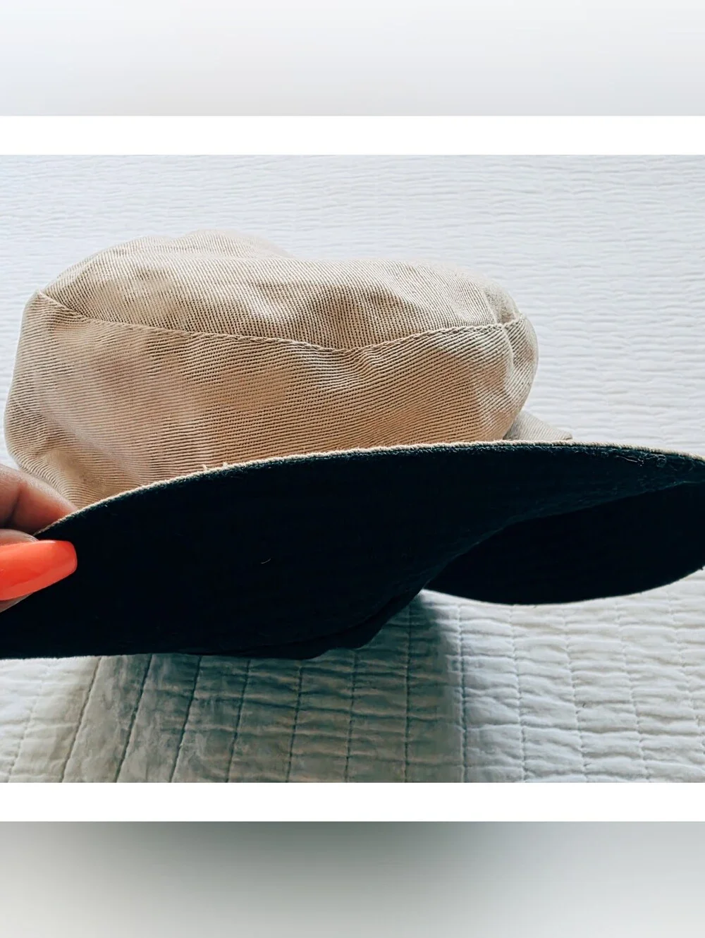 Reversible Bucket Hat | Tan & Black